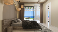 Traumhafter Bungalow mit drei Schlafzimmern in Wohnanlage direkt am Meer