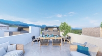 Traumhaftes Loftpenthouse mit Meerblick, 6 m hohen Panoramafenster in Luxusanlage