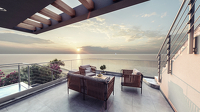 Wunderschönes Penthouse mit zwei Schlafzimmern in Wohnanlage direkt am Meer