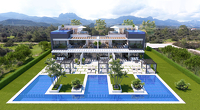 Luxuriöses Gartenapartment mit zwei Schlafzimmern in Resortanlage