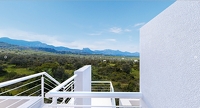 Traumhaftes Loftpenthouse mit Meerblick, 6 m hohen Panoramafenster in Luxusanlage