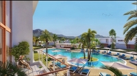 Traumhaftes Loftpenthouse mit Meerblick, 6 m hohen Panoramafenster in Luxusanlage