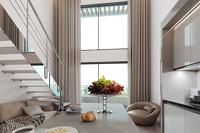 Luxuriöses Penthouse mit einem Schlafzimmer
