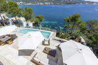 Einzigartige Meerblick-Villa mit eigenem Wasserzugang mit Traumblick auf die Bucht von Palma