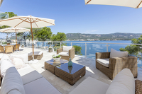 Einzigartige Meerblick-Villa mit eigenem Wasserzugang mit Traumblick auf die Bucht von Palma